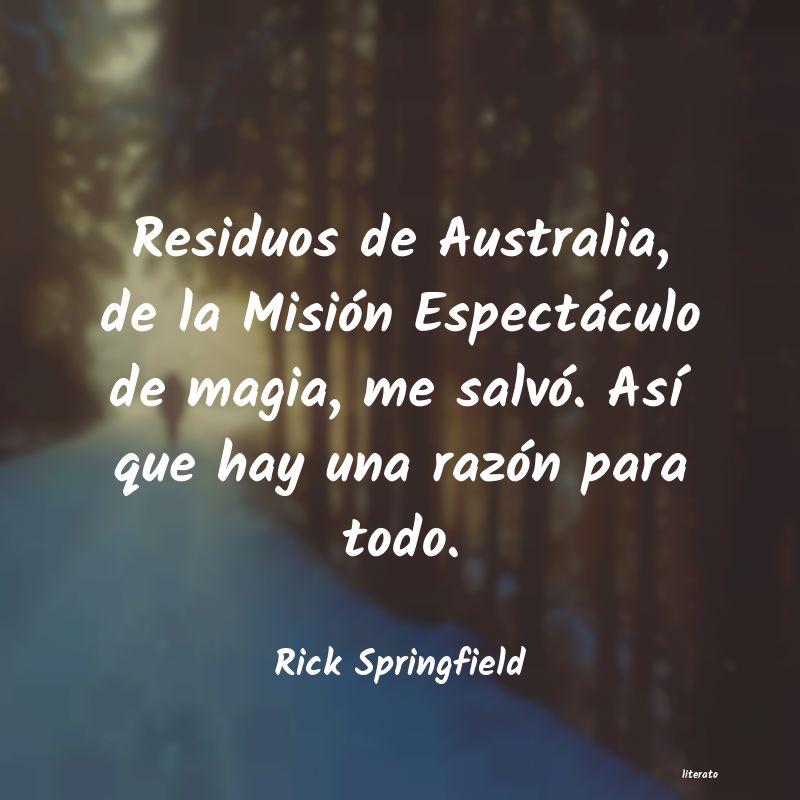 frases de Rick Springfield