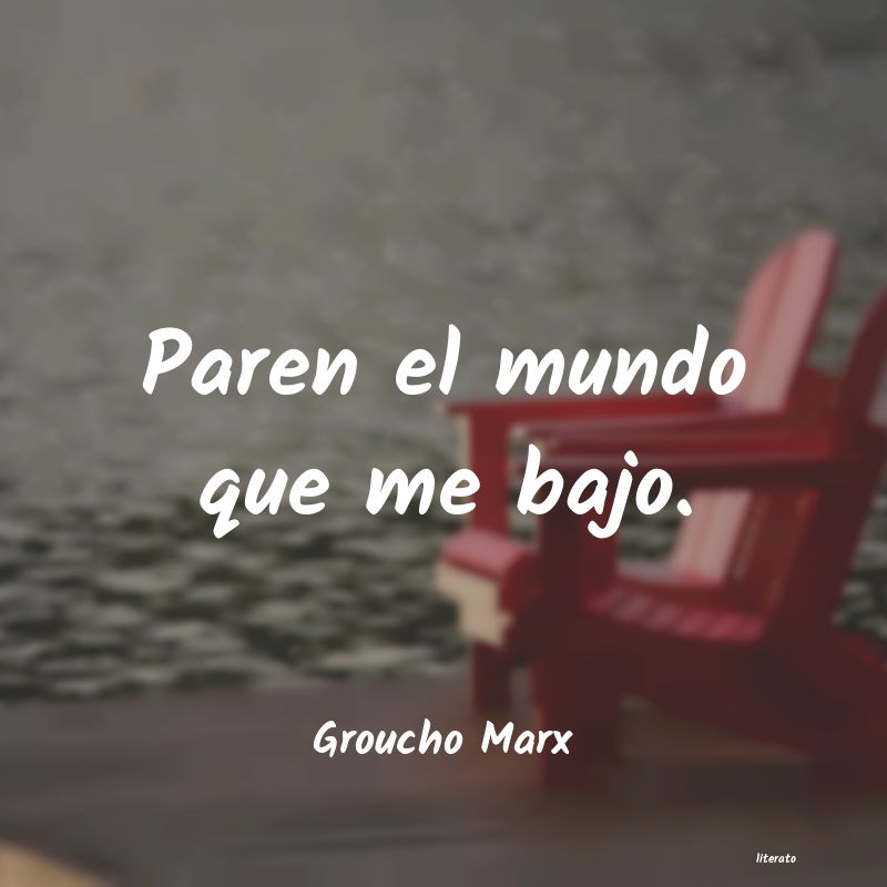 Frases de Groucho Marx