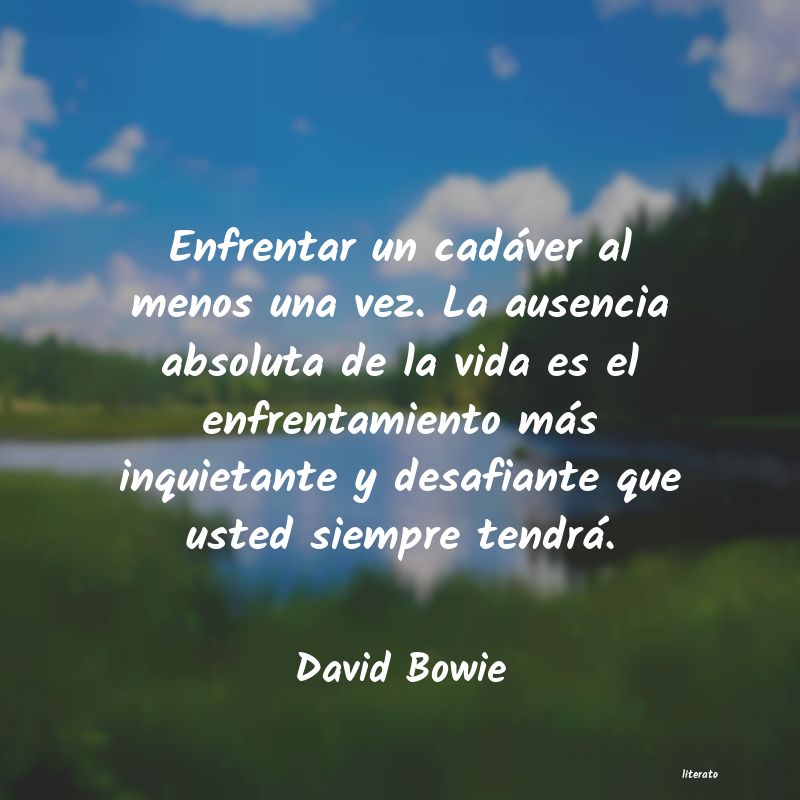 frases de David Bowie