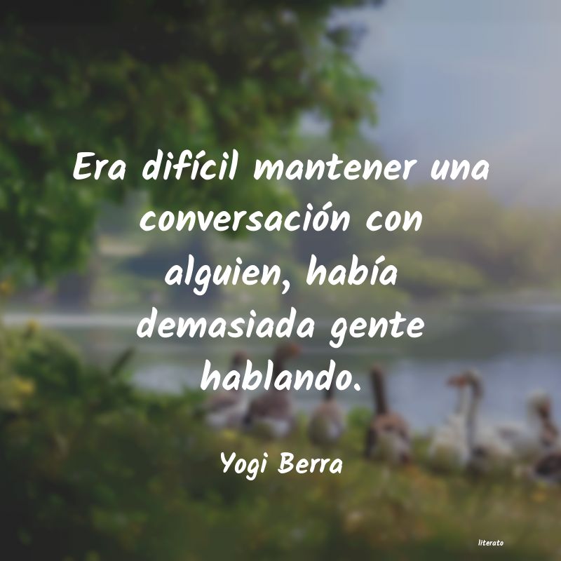 Frases de Yogi Berra