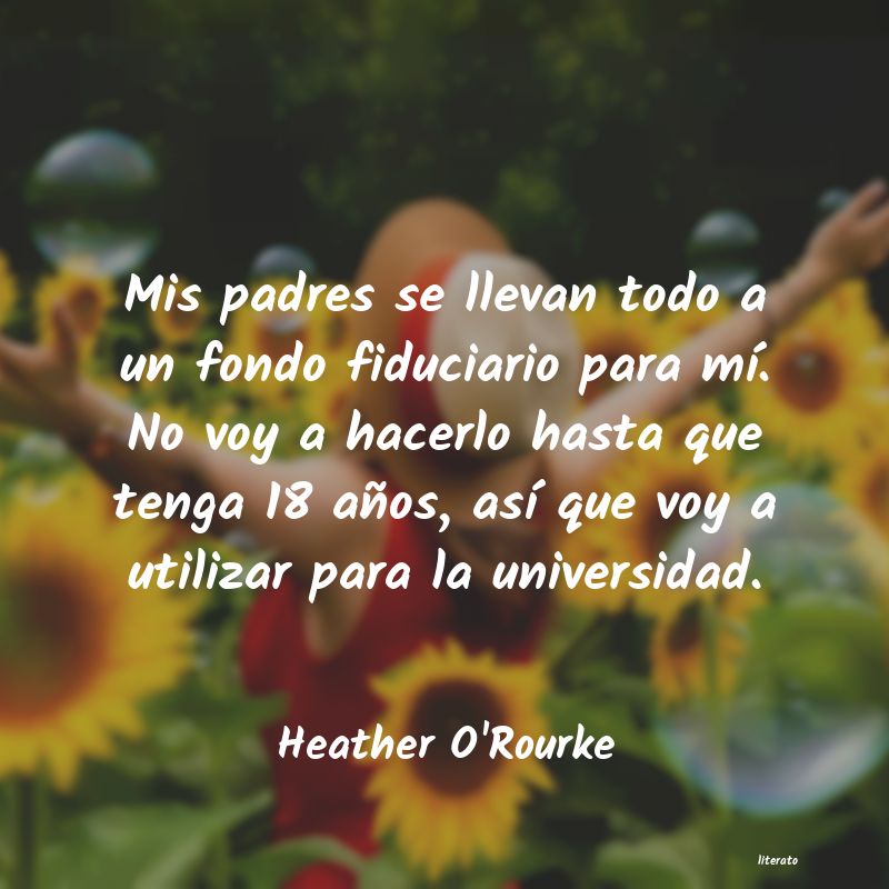 frases de Heather O'Rourke