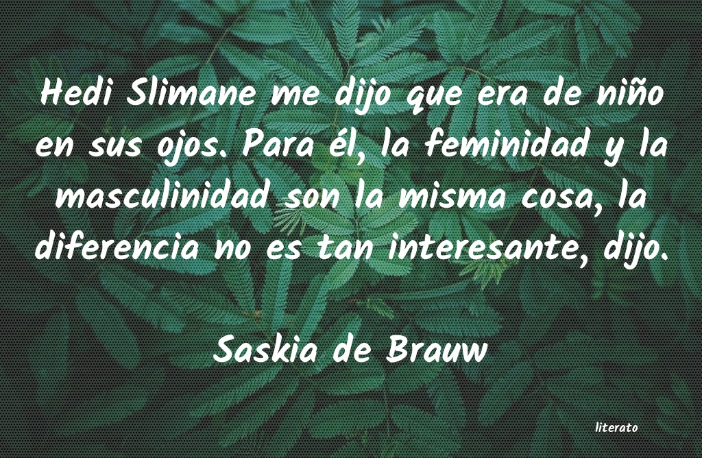 Frases de Saskia de Brauw