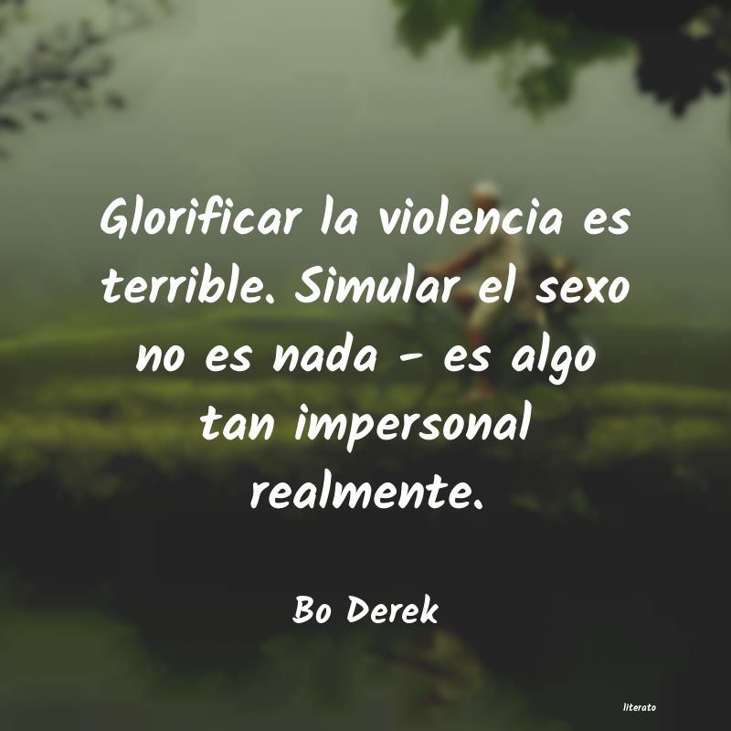 frases de Bo Derek