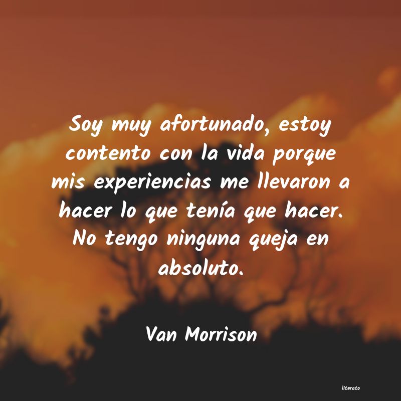 Frases de Van Morrison