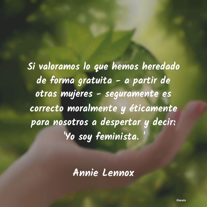 frases de Annie Lennox
