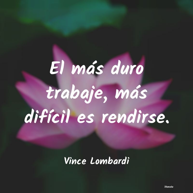 Frases de Vince Lombardi