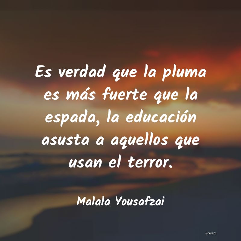 Frases de Malala Yousafzai