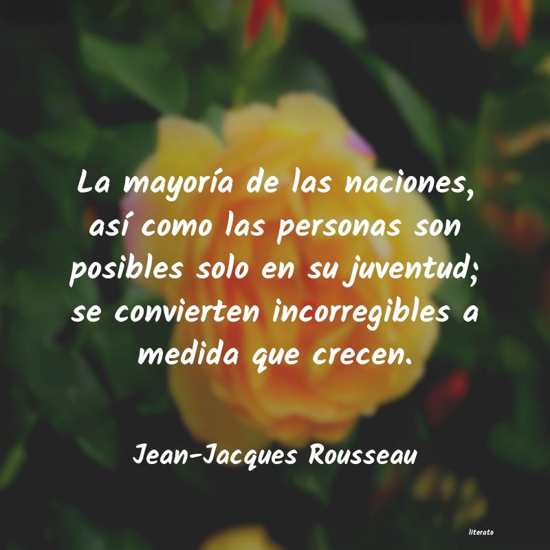 Frases de Jean-Jacques Rousseau