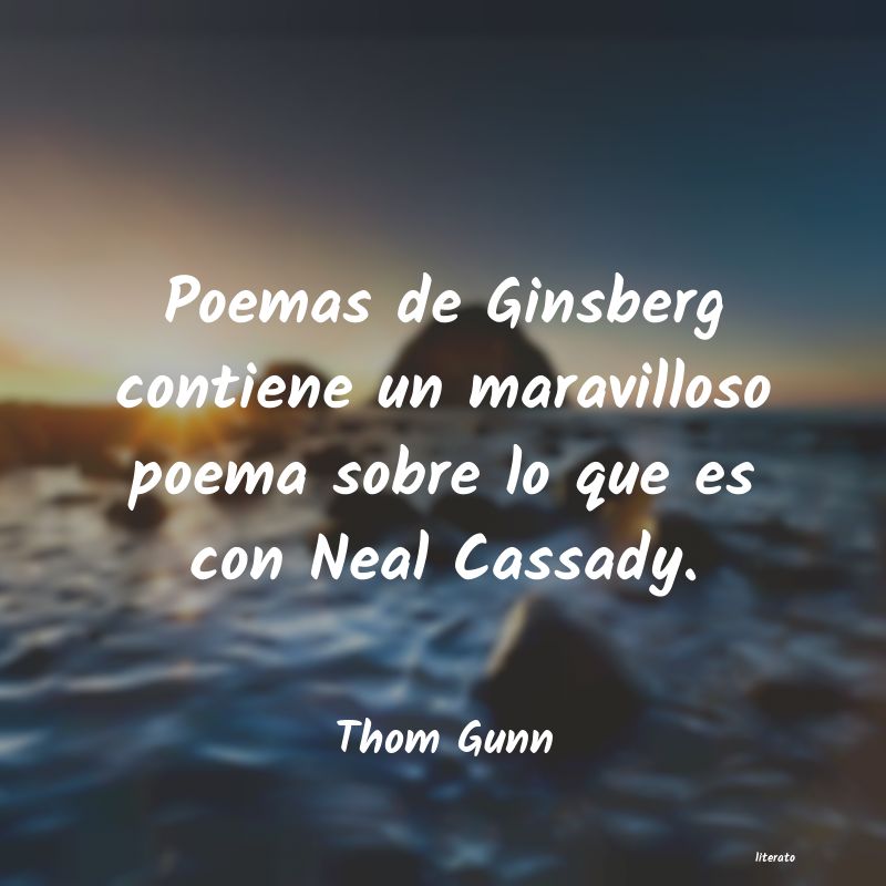 Frases de Thom Gunn