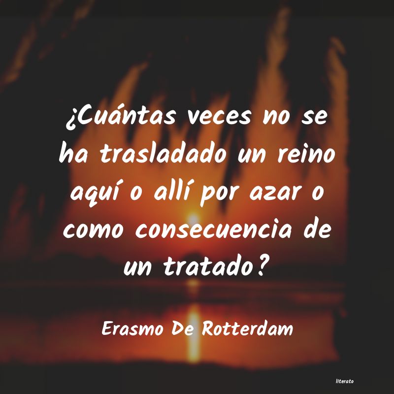 pensamiento de erasmo de rótterdam