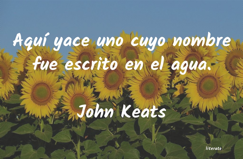 Frases de John Keats