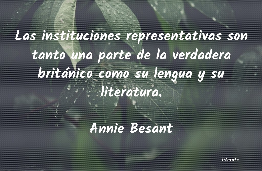 Frases de Annie Besant