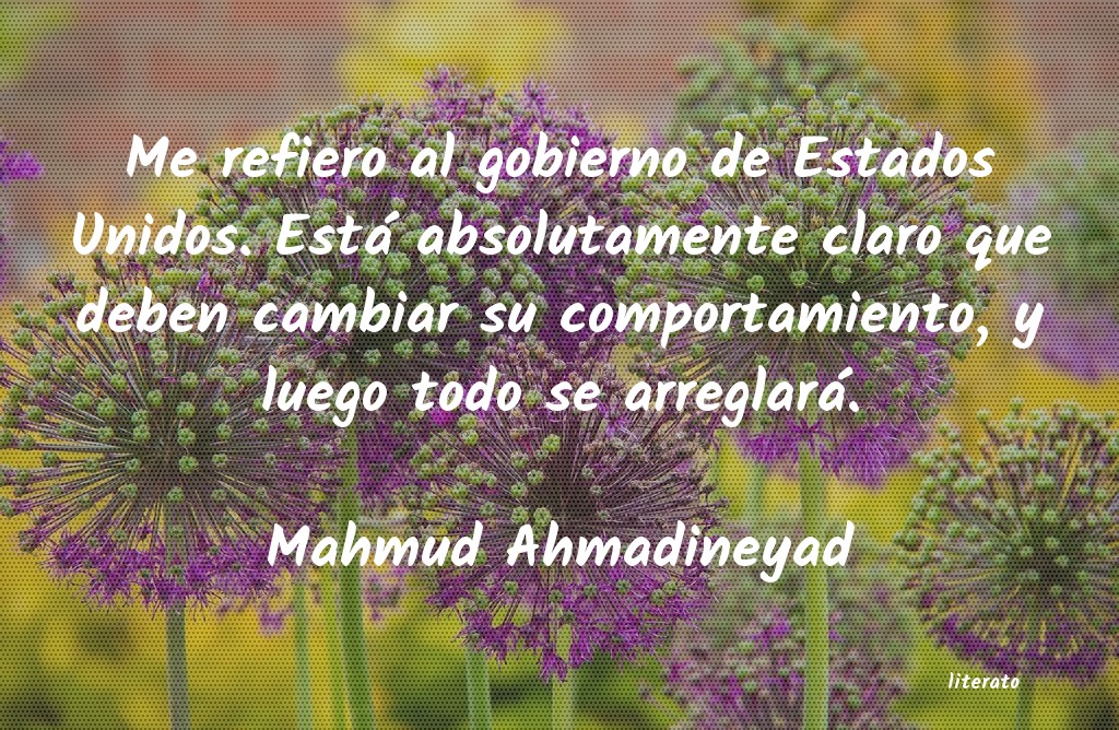 Frases de Mahmud Ahmadineyad