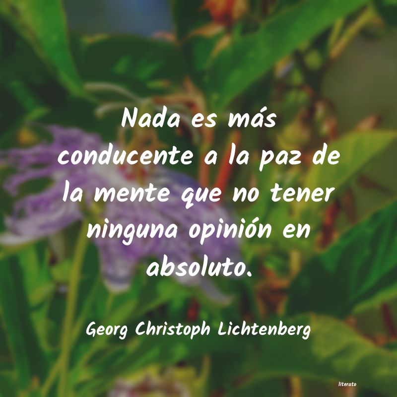 frases de Georg Christoph Lichtenberg