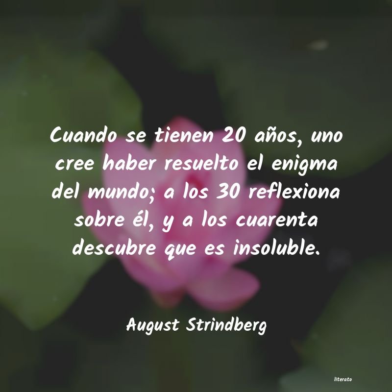 Frases de August Strindberg