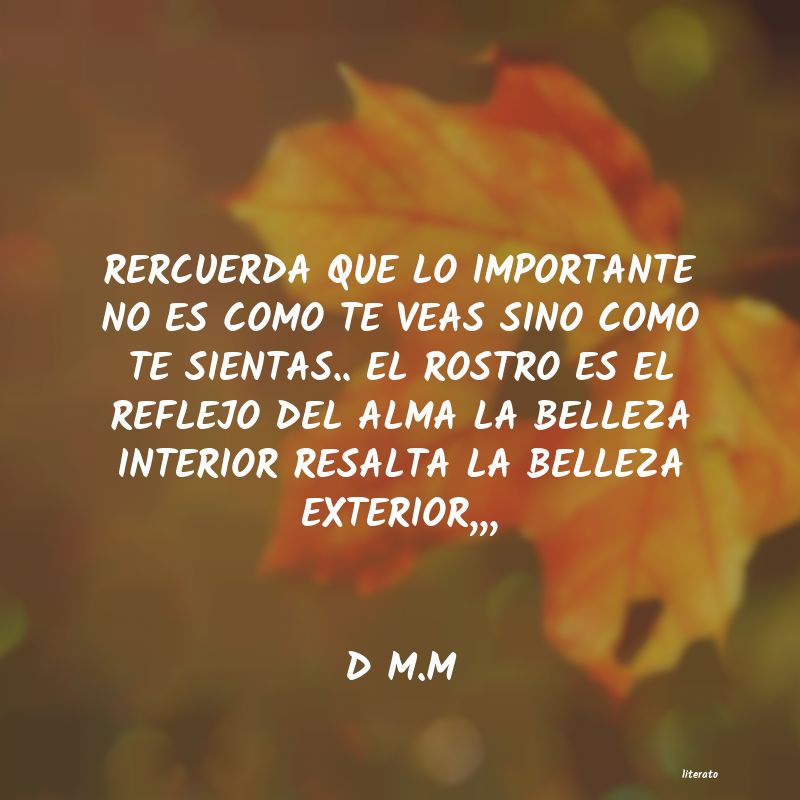 frases de D M.M