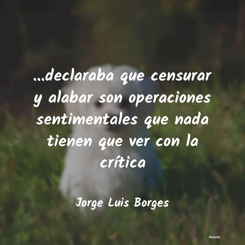 frases de Jorge Luis Borges