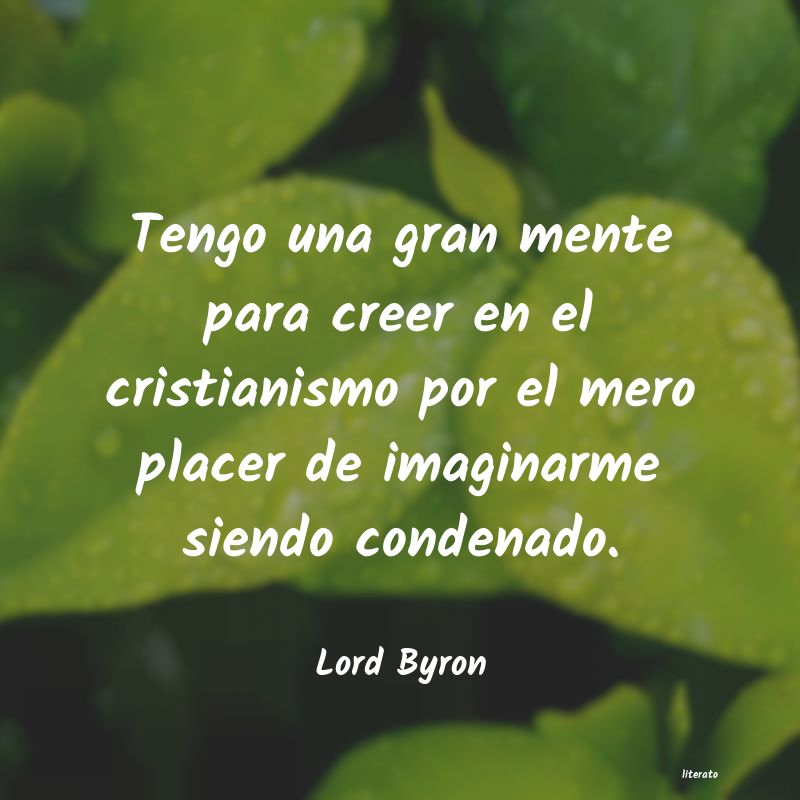 Frases de Lord Byron