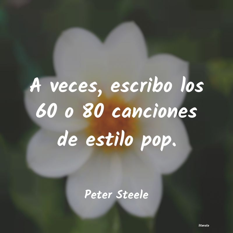 Frases de Peter Steele