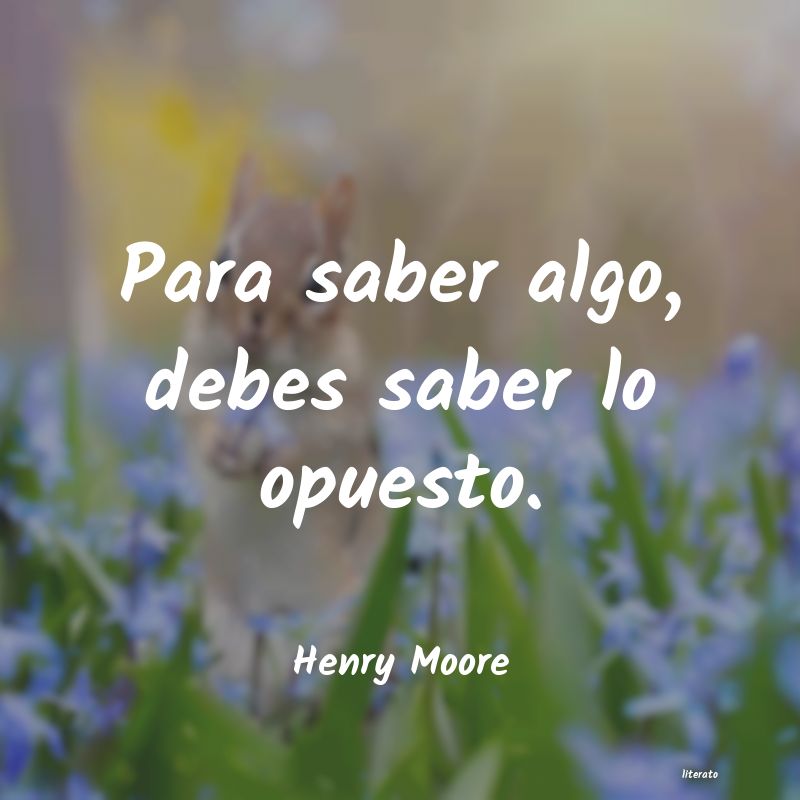 frases de Henry Moore