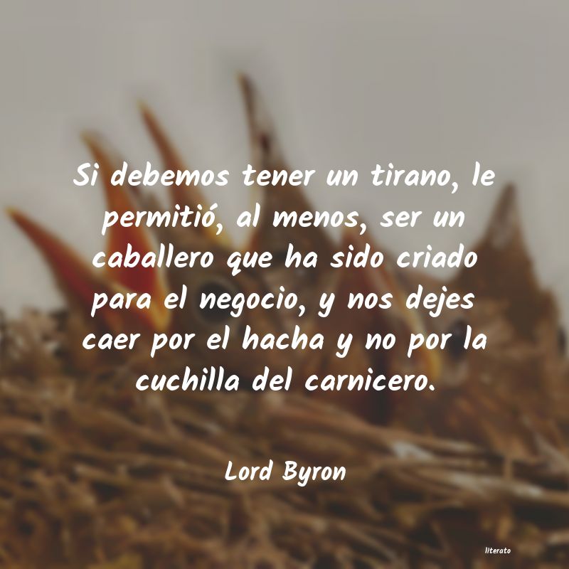 frases de Lord Byron