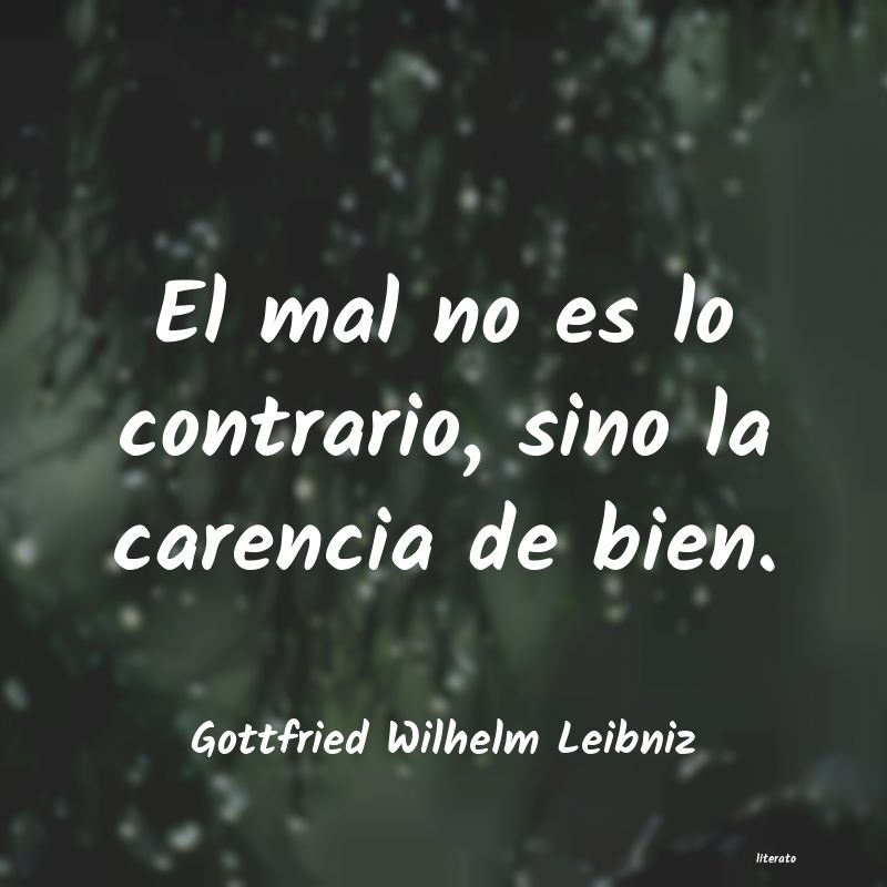 Frases de Gottfried Wilhelm Leibniz