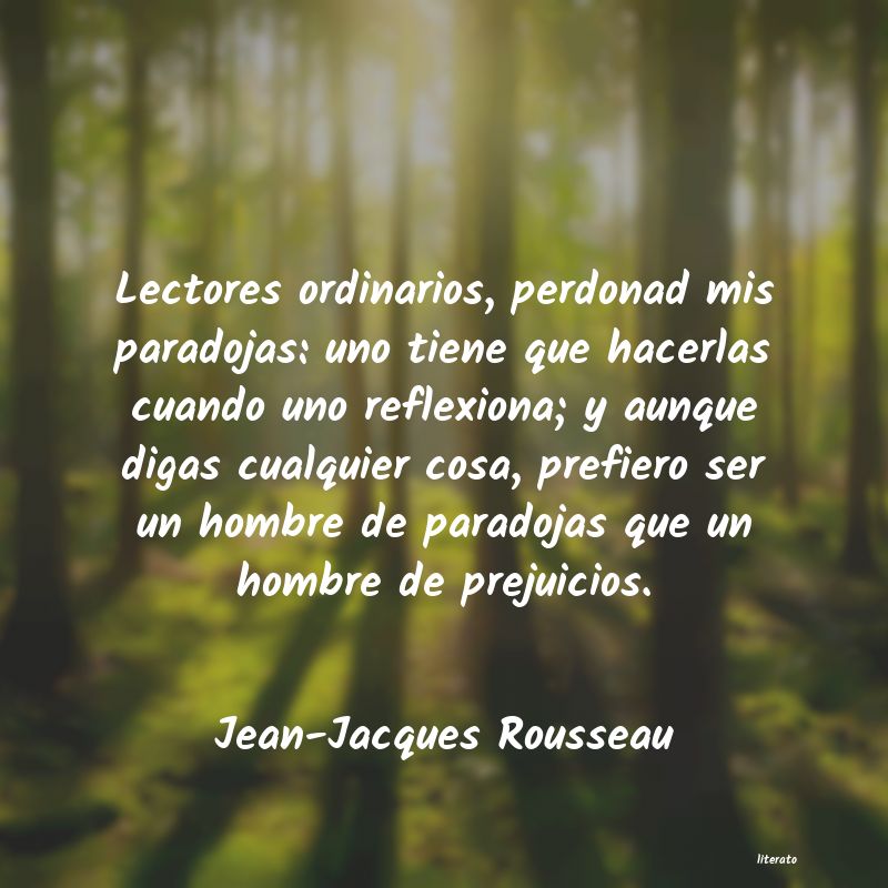 frases de Jean-Jacques Rousseau