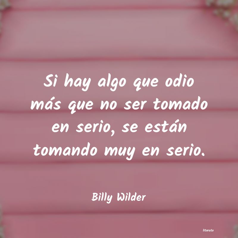 Frases de Billy Wilder