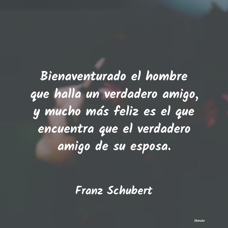 frases de Franz Schubert