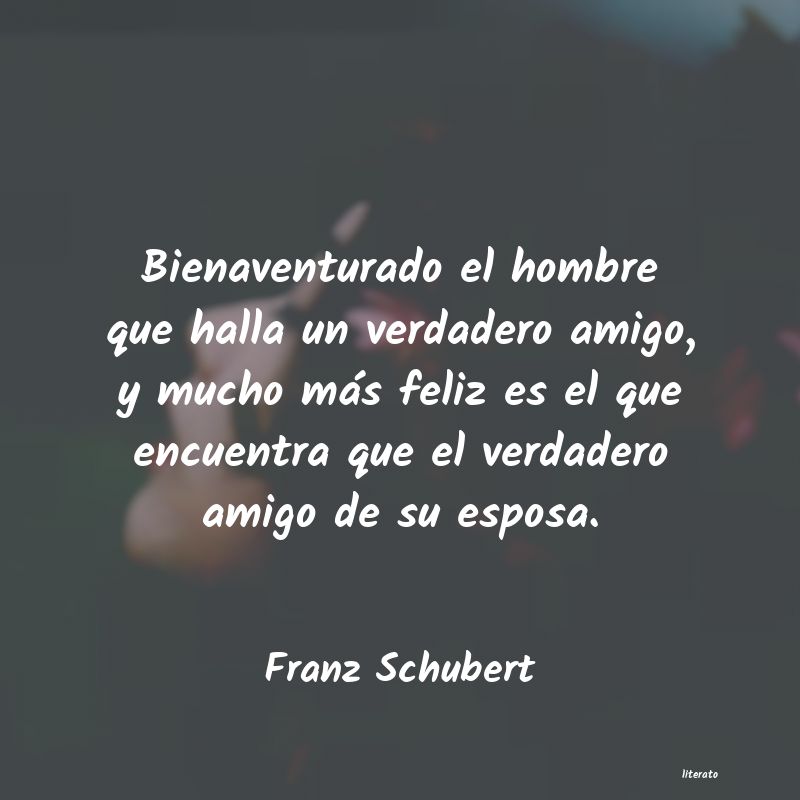 Frases de Franz Schubert