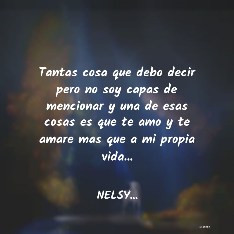 Frases de NELSY...