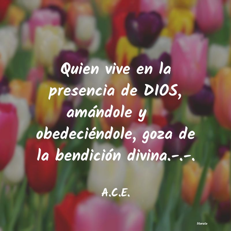 frases de A.C.E.