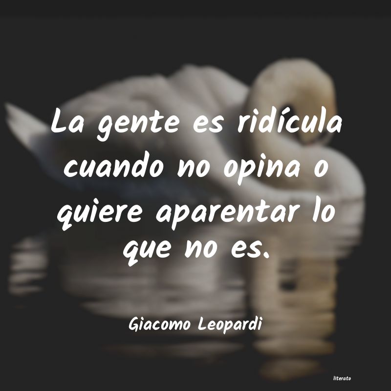frases de Giacomo Leopardi