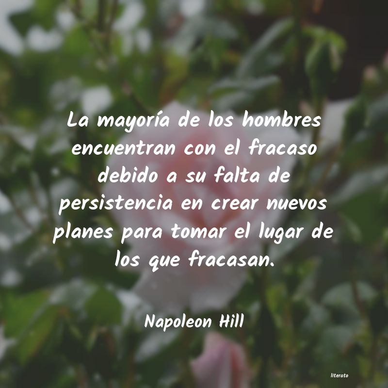 frases de Napoleon Hill