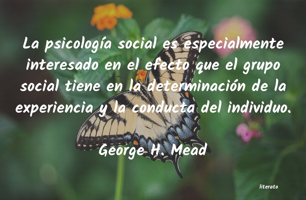 frases de George H. Mead