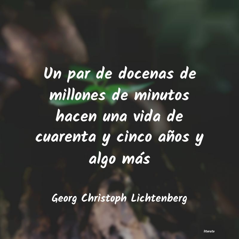 frases de Georg Christoph Lichtenberg