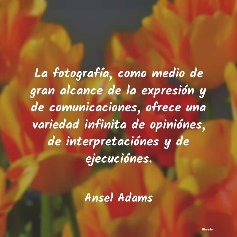 Frases de Ansel Adams