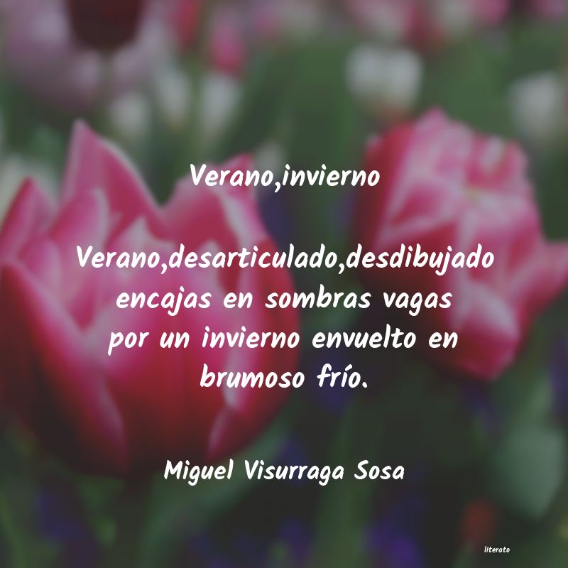 poemas al verano es en 3 estrofas