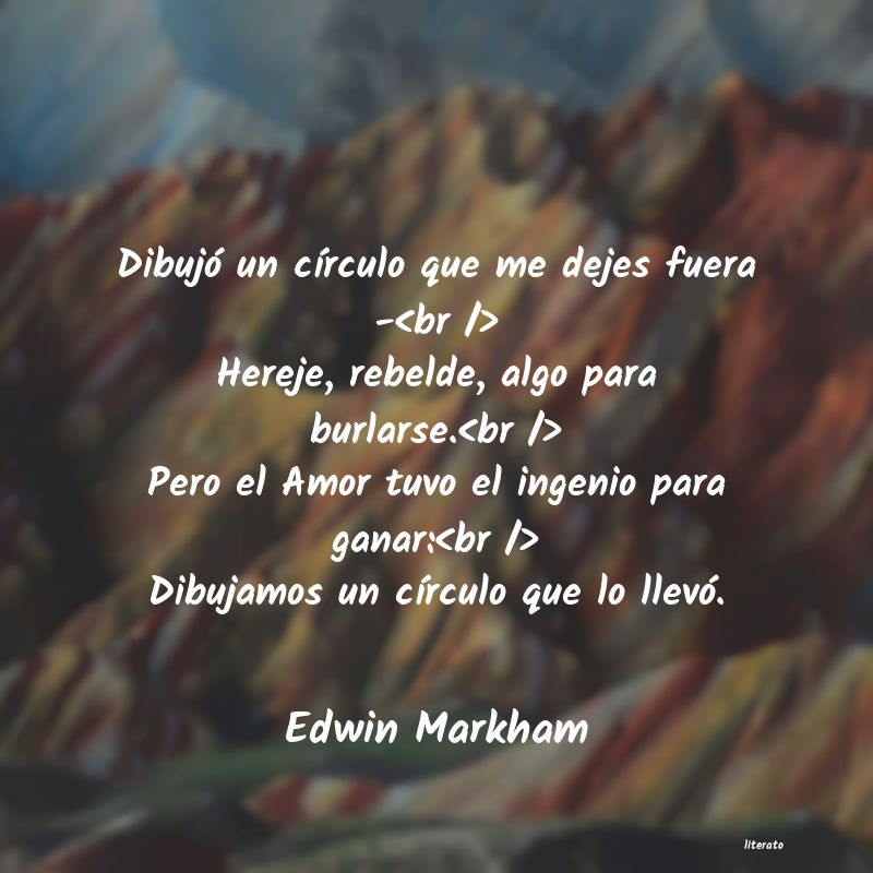 frases de Edwin Markham