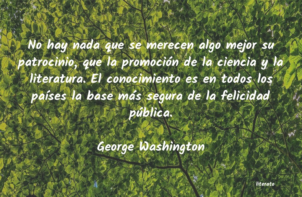 frases de George Washington