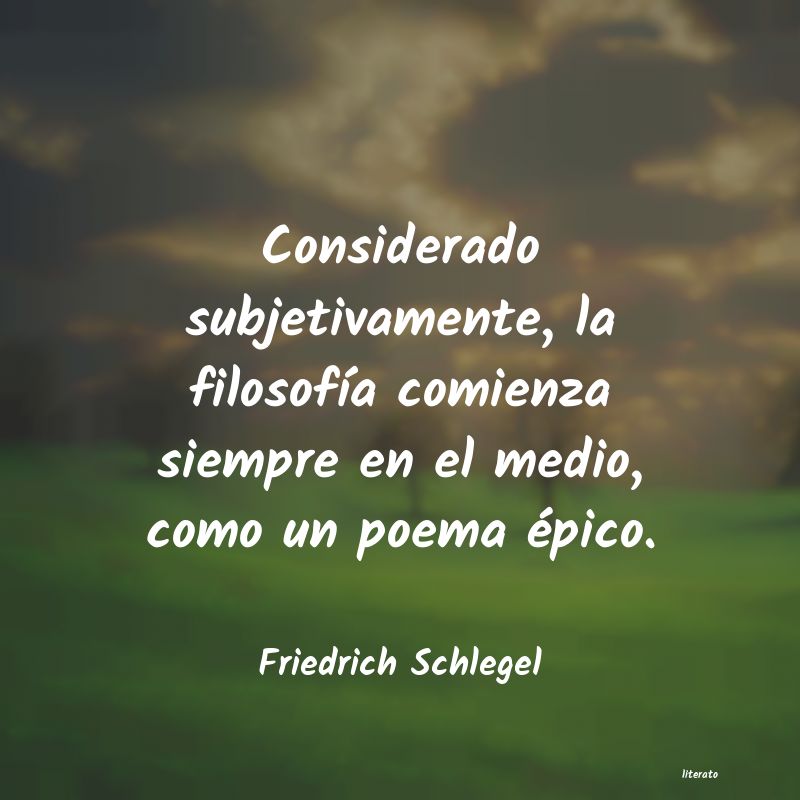 Frases de Friedrich Schlegel