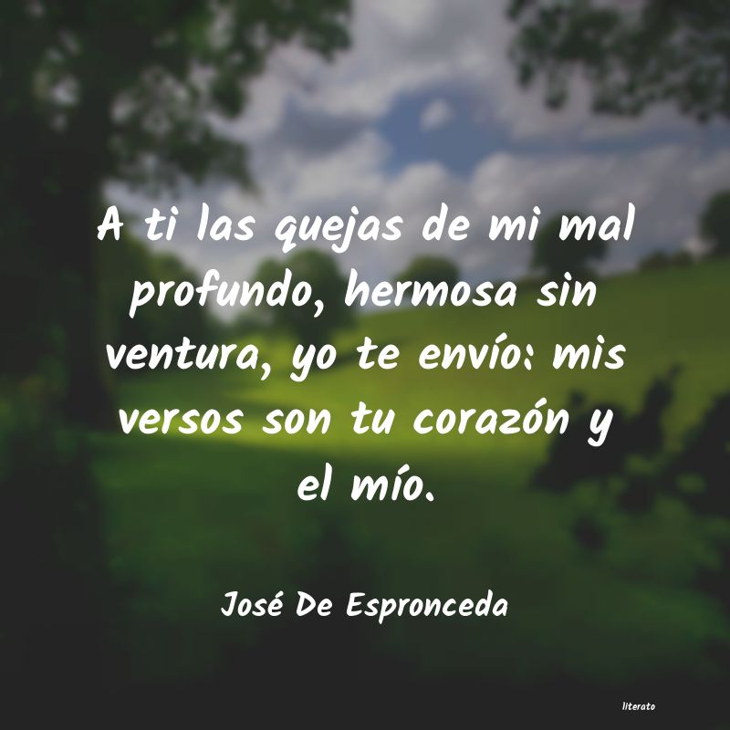 Frases de José De Espronceda