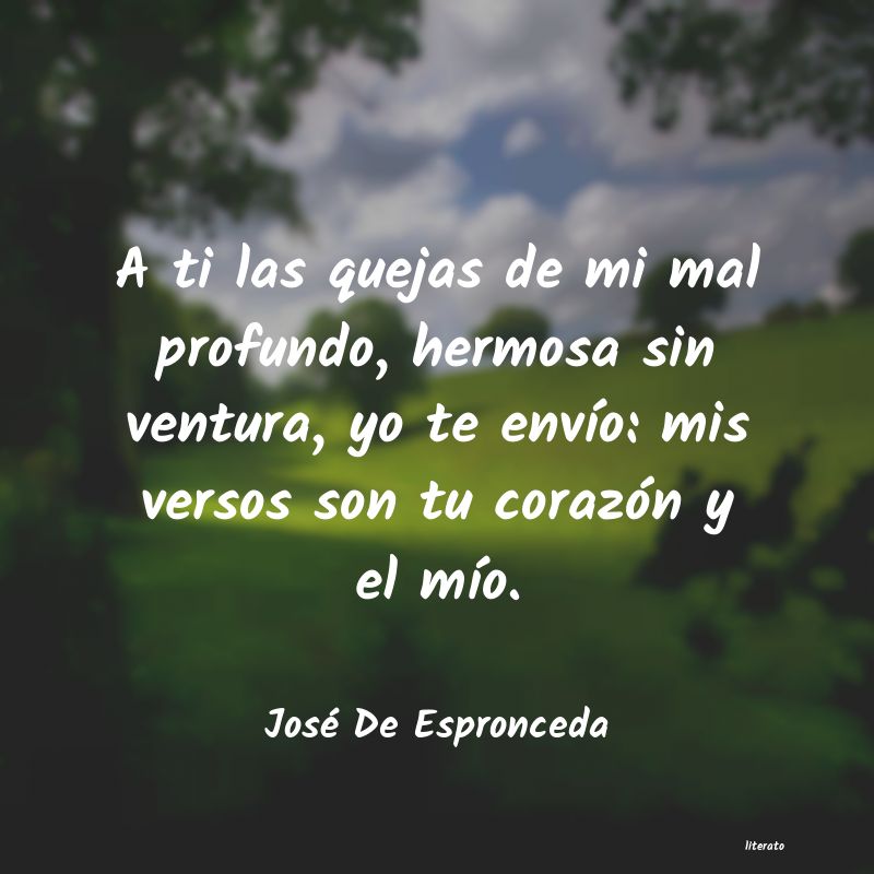 frases de José De Espronceda