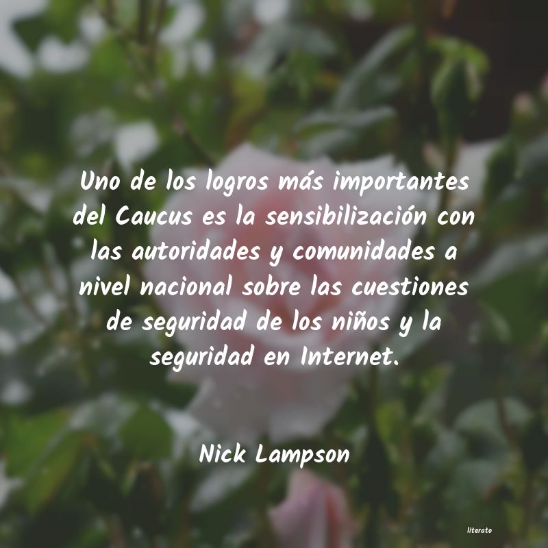 Frases de Nick Lampson