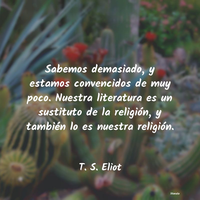 Frases de T. S. Eliot