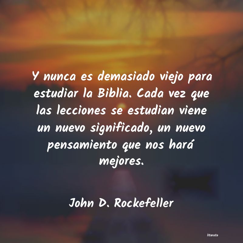 frases de John D. Rockefeller