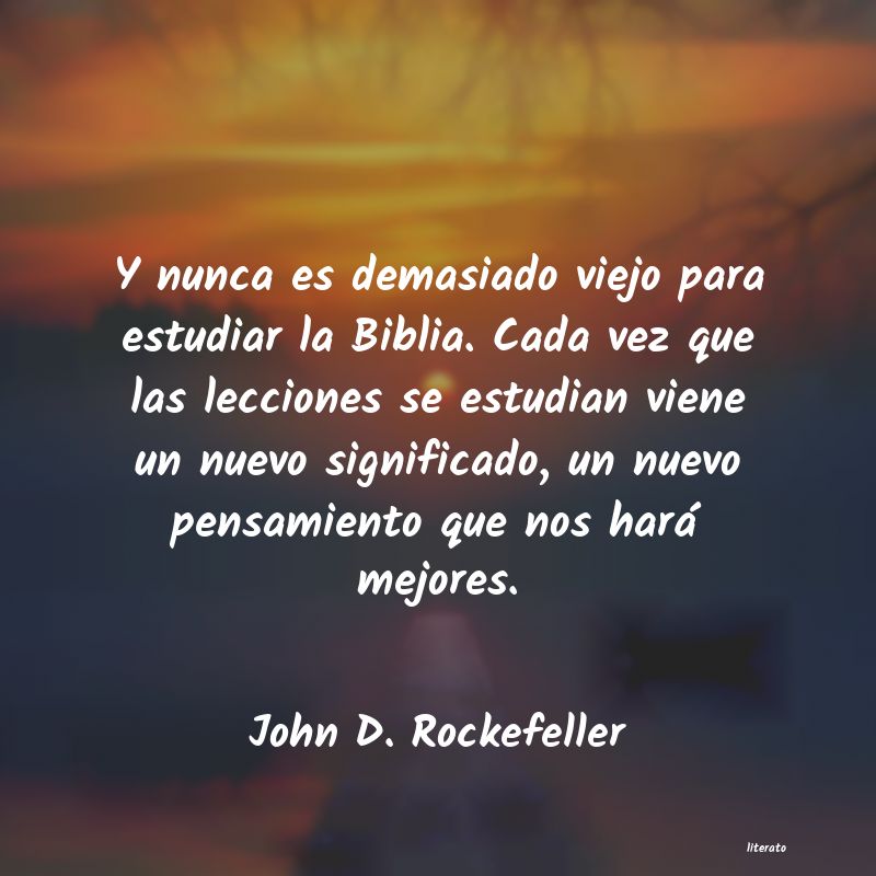 Frases de John D. Rockefeller