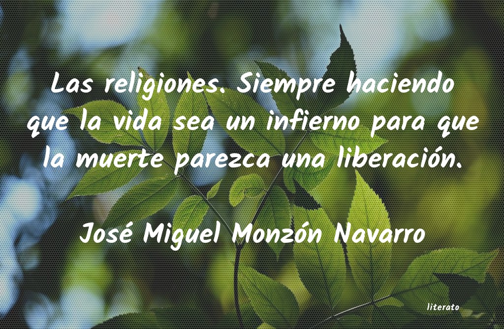 Frases de José Miguel Monzón Navarro