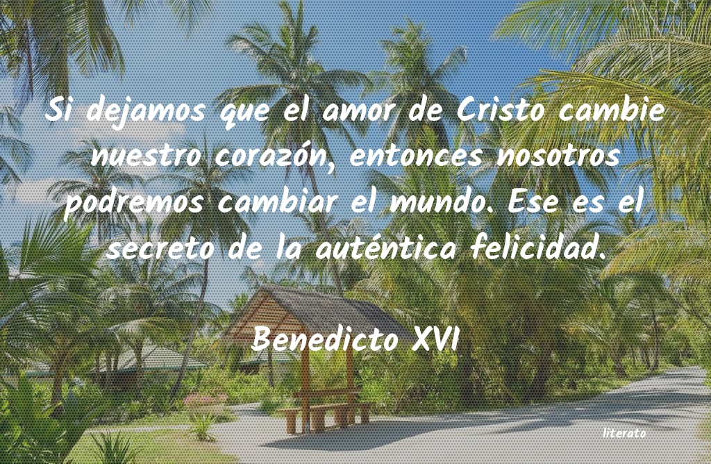 Frases de Benedicto XVI