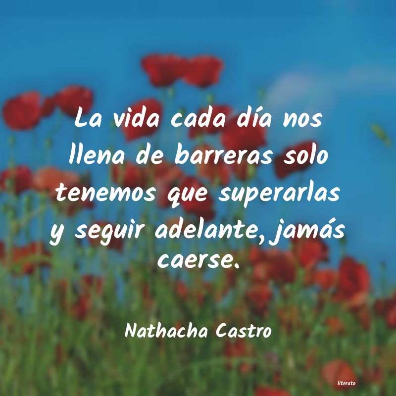 Frases de Nathacha Castro
